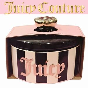 Juicy Couture Home Striped Logo Ceramic Trinket Jar
